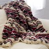 Crochet Soft Wave Chevron Throw 