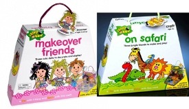 Pressman Toy On Safari and Makeover Friends Craft Kits