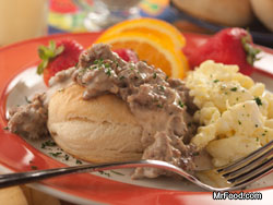 Biscuits with Sausage Gravy 
