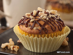 Chocolate Banana Nut Cupcakes 